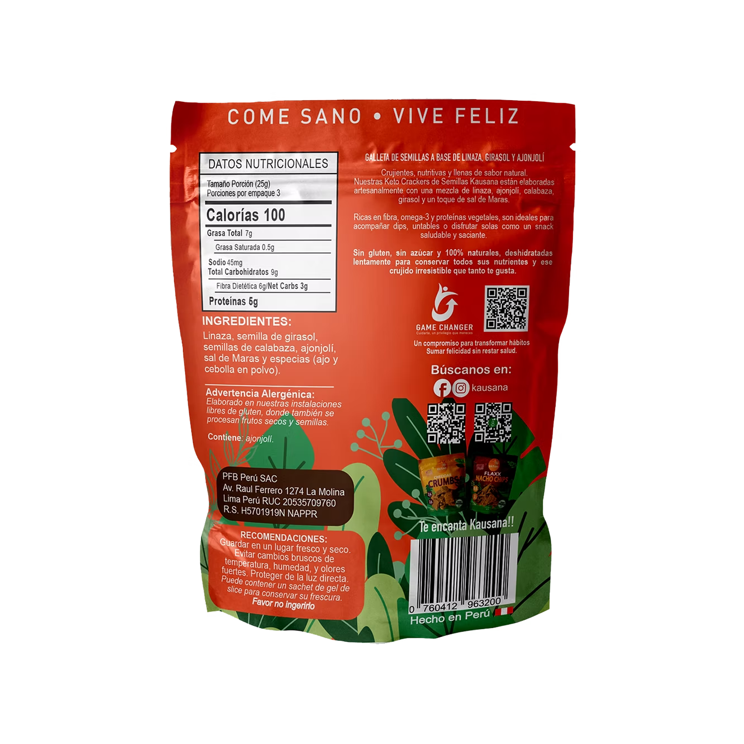 Crackers Semillas 75g - Imagen 2