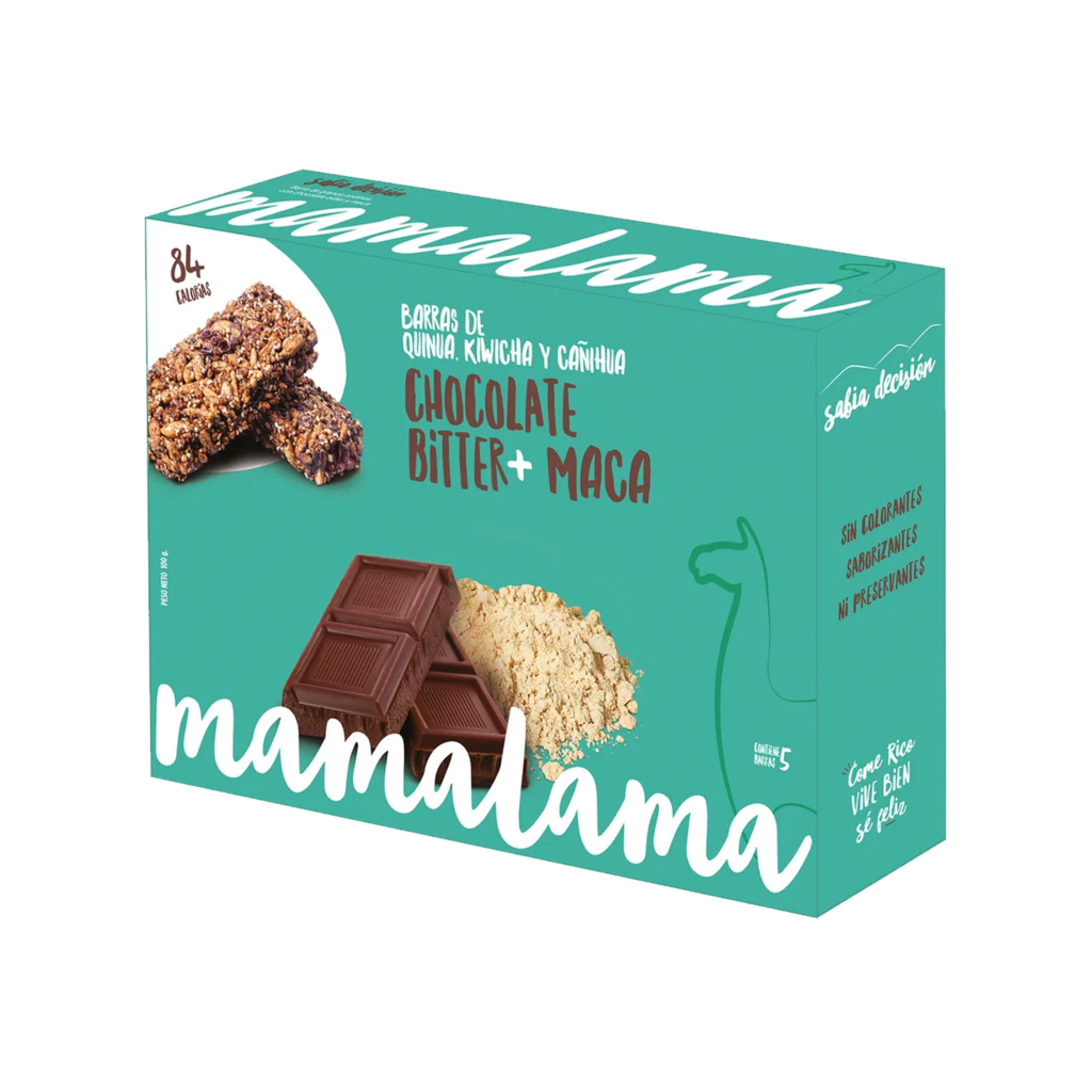 Barras Energéticas x5 De Chocolate Bitter + Maca