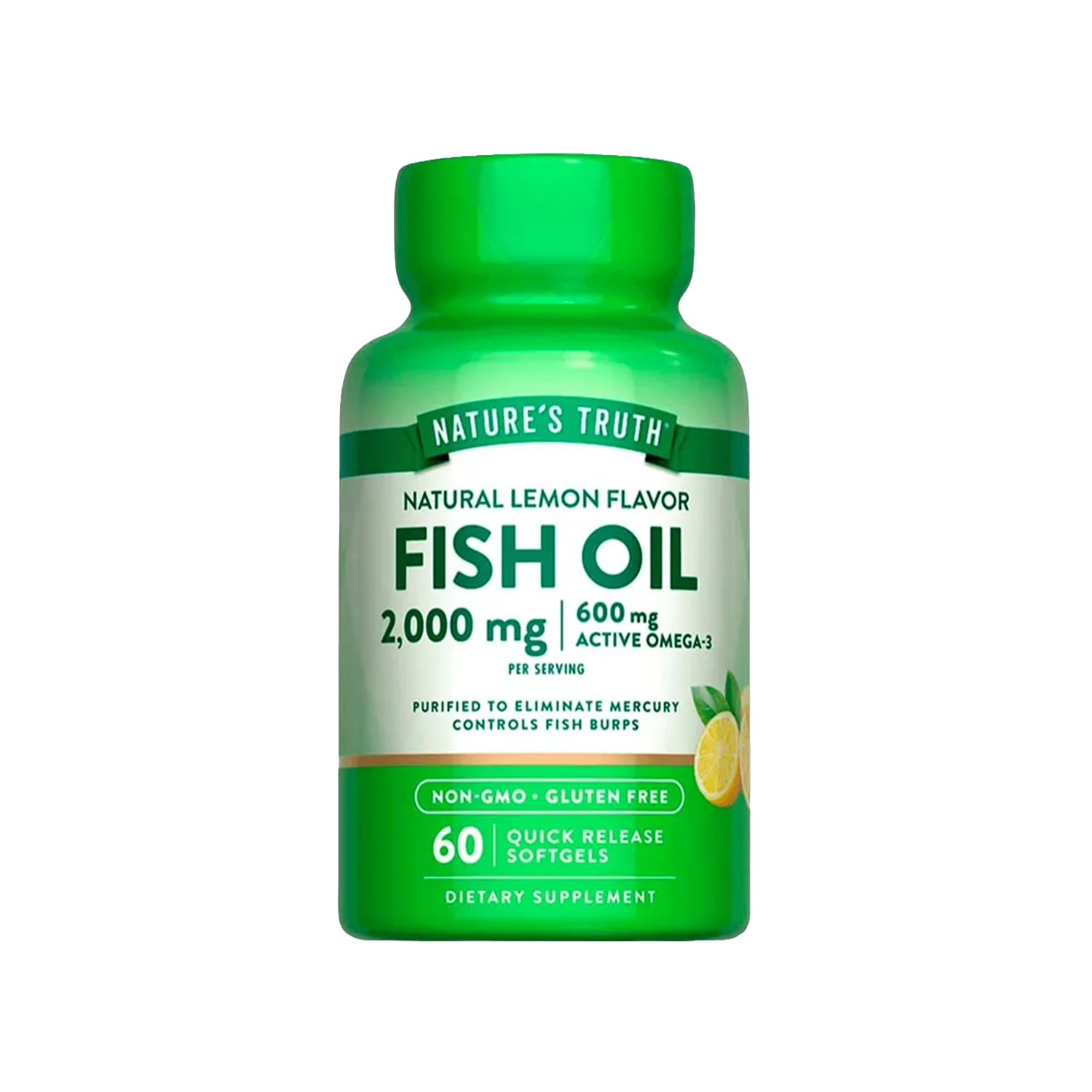 Fish Oil Omega 3 2,000mg (60 Softgels)