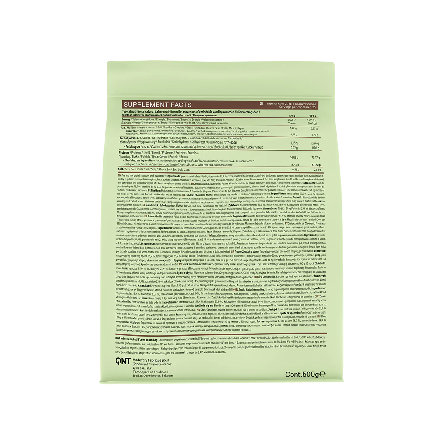 Proteína Vegana Sin Azúcar 1.1LB - Imagen 3