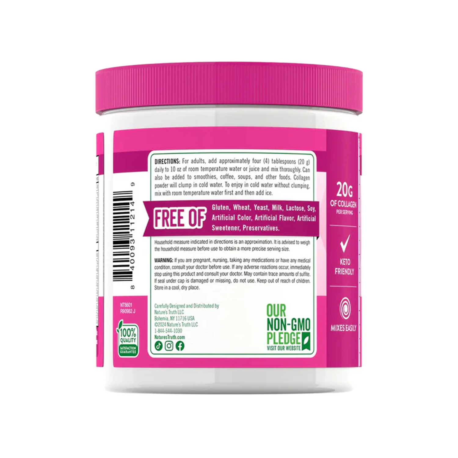 Ultra Collagen Grass Fed Peptides 198gr - Imagen 2