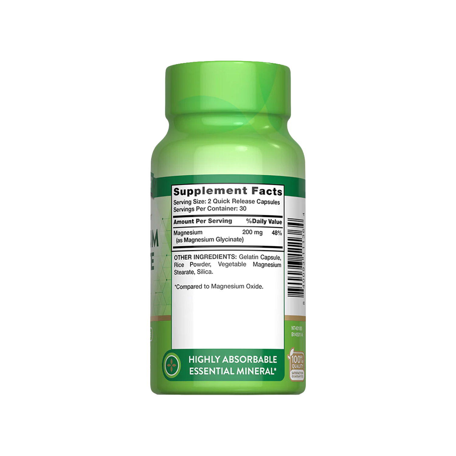 Glicinato de Magnesio 200mg (60 Caps) - Imagen 3