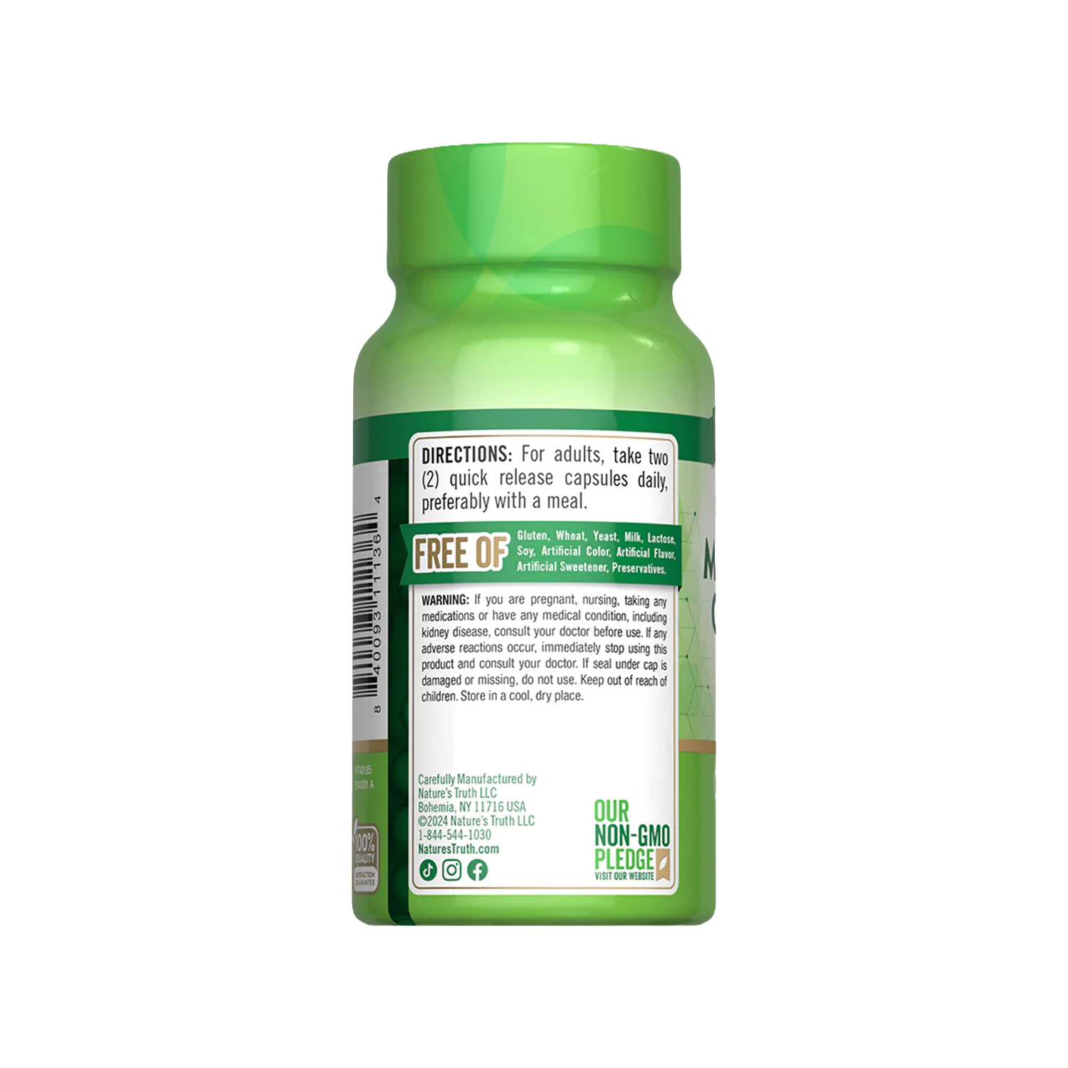Glicinato de Magnesio 200mg (60 Caps) - Imagen 2