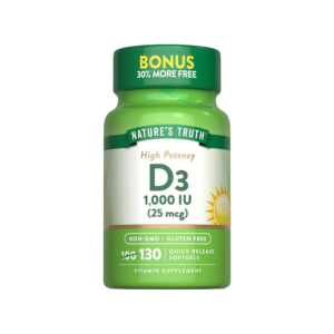 Vitamina D3 1,000 IU (130 Softgels)
